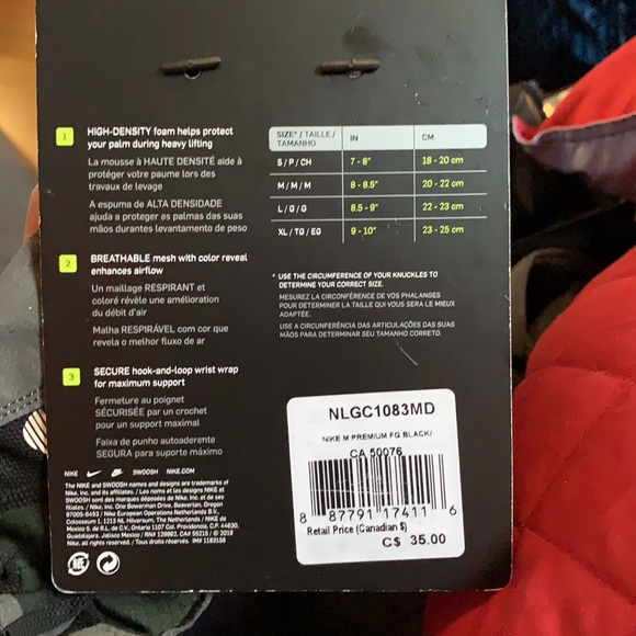 Nike Men's Premium Fitness Training Glove size M - Picture 4 of 5